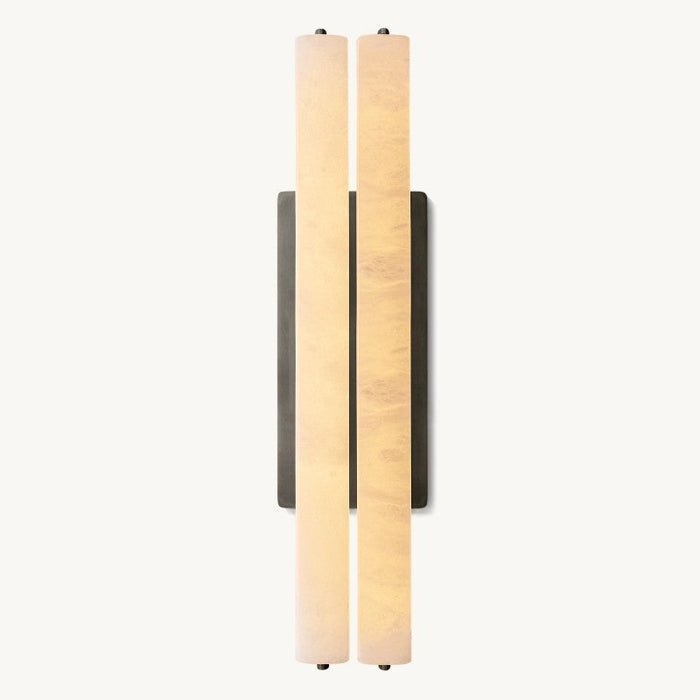 Audubon Alabaster Double Sconce