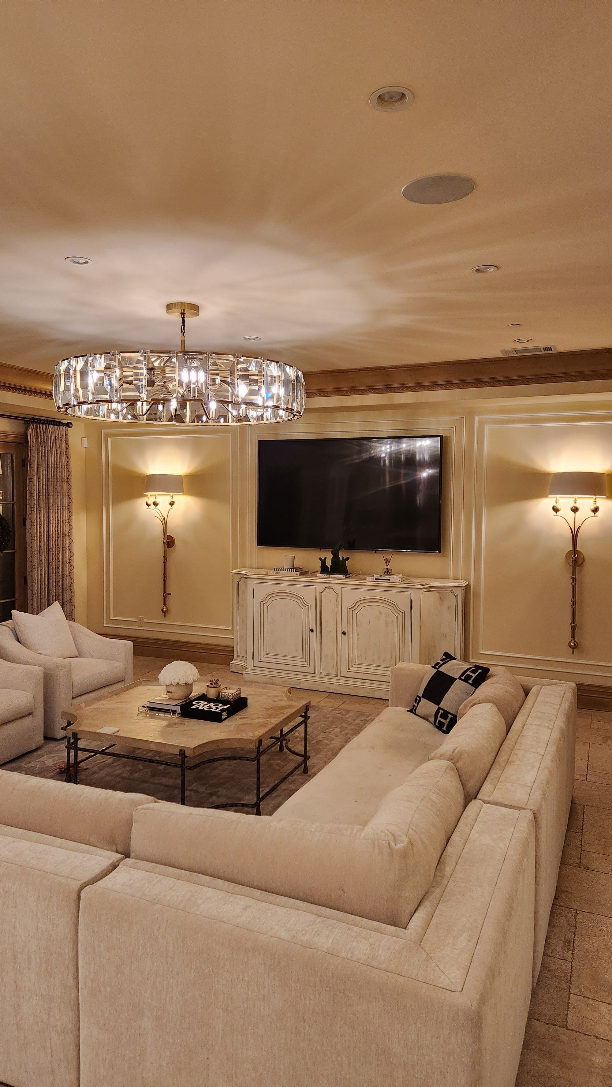 （sample order）Harlow Multicurve Crystal Round Chandelier