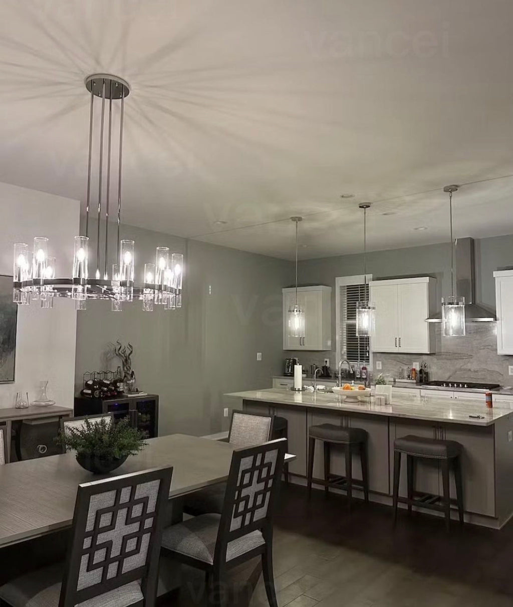 Customize Ravelle Glass Round Chandelier 42"(14-light)