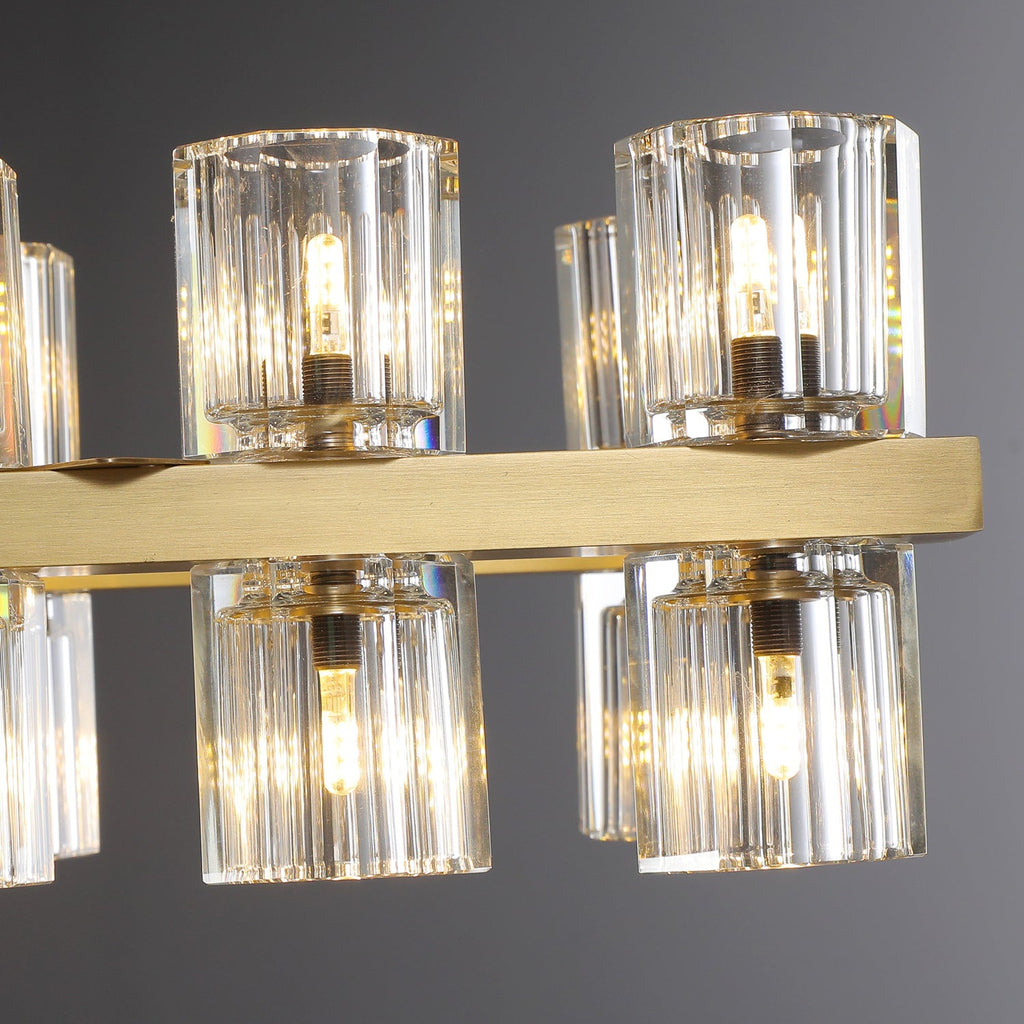 Arcachon Crystal Rectangular Chandelier48" 54" 72"