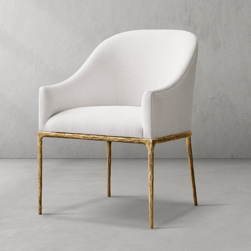 Thaddeus Slope Fabric Dining Armchair