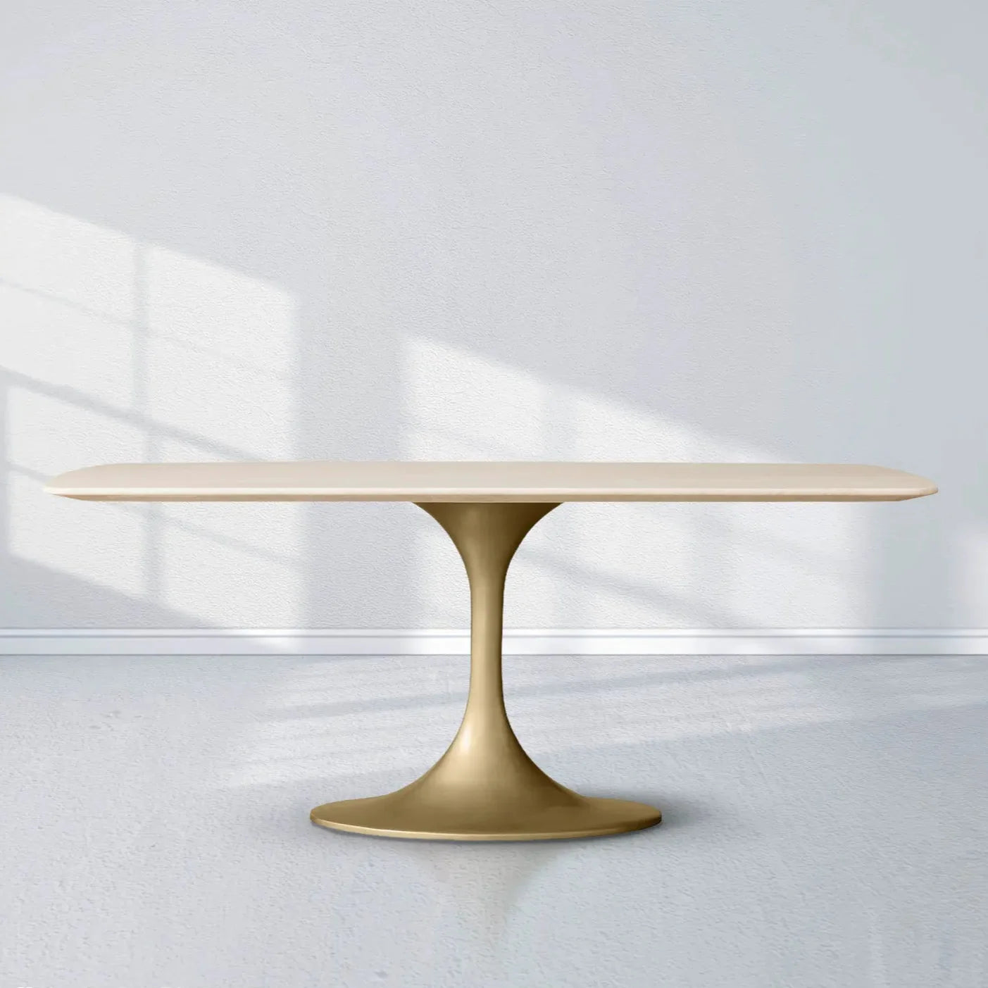 Saint Germain Stone Dining Table With Launette Base