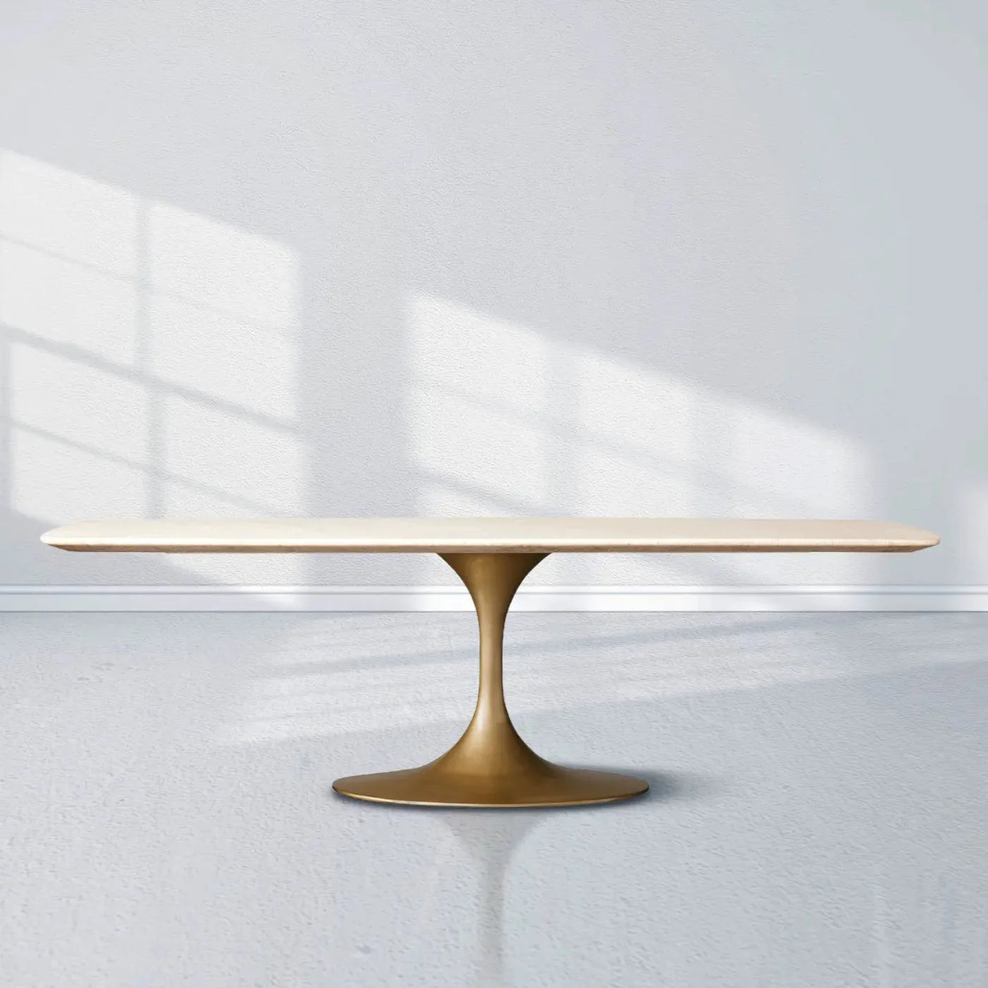 Saint Germain Stone Dining Table With Launette Base
