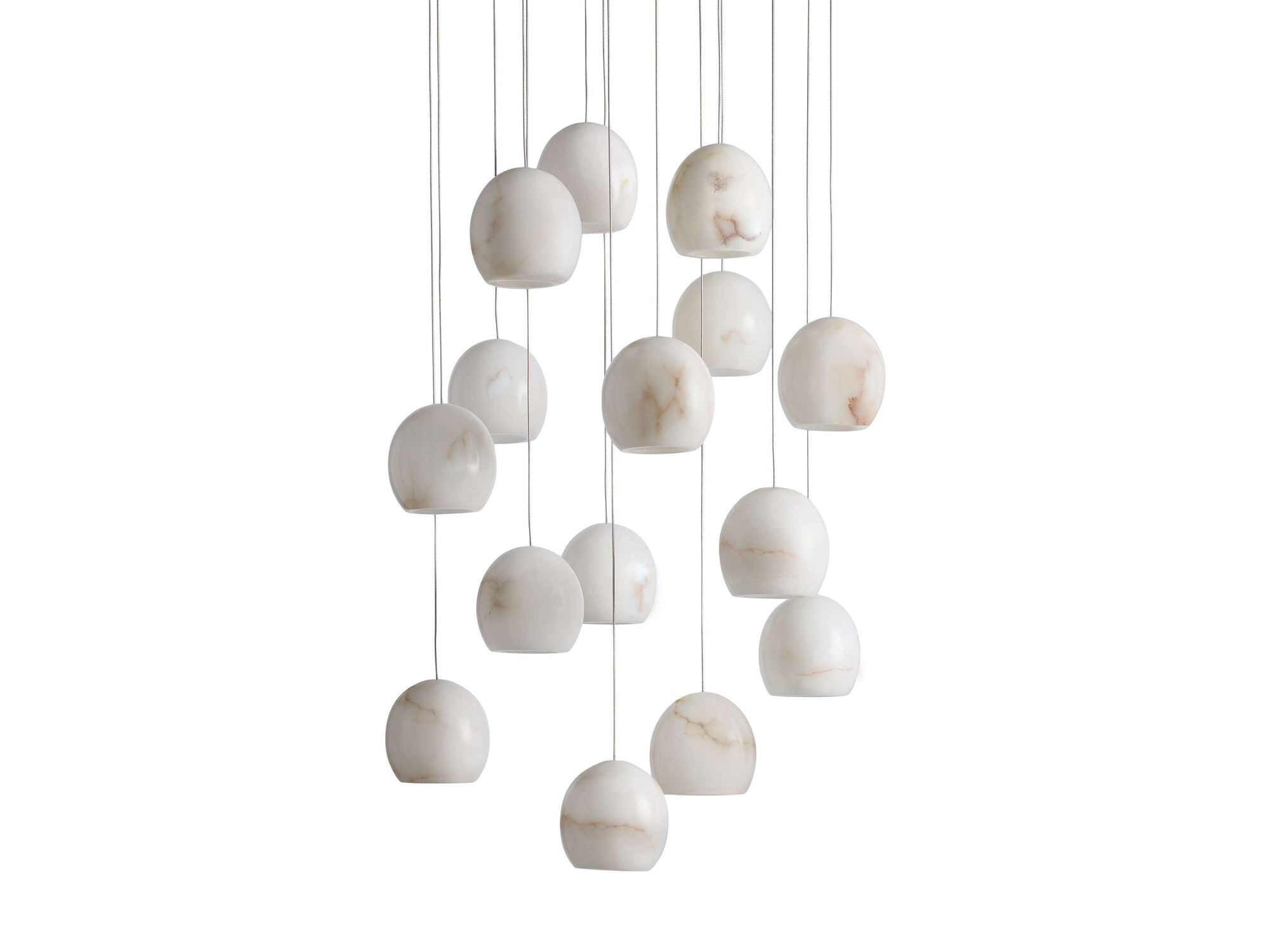 ALABASTER MAEVA ROUND CHANDELIER 13'' 21'' 36''