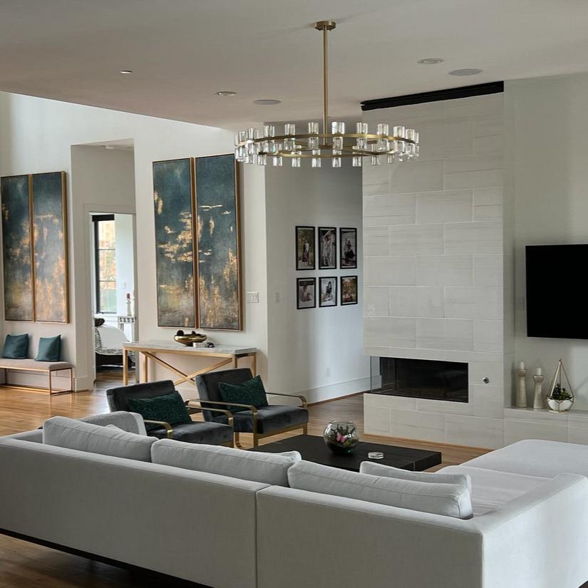 Arcachon Crystal Round Chandelier 36"