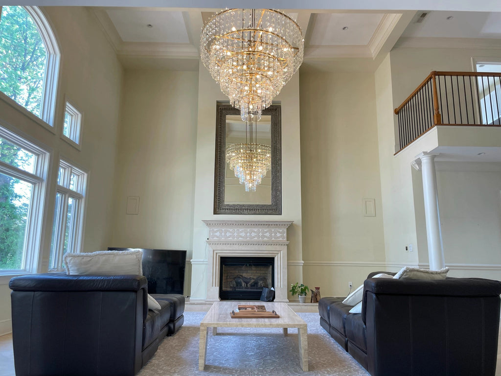 （customize 32”）Marignan Tier K9 Crystal Round Chandelier