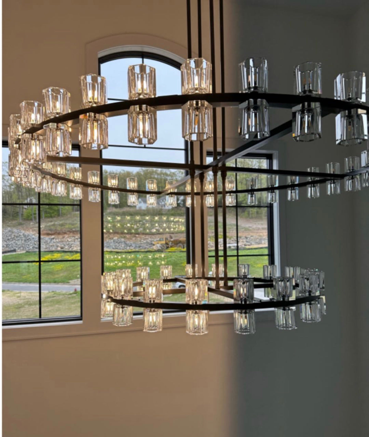 Arcachon Crystal 2-Tier Round Chandelier 60“