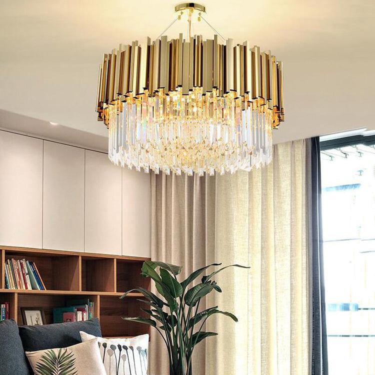 Elian Round Crystal Chandelier