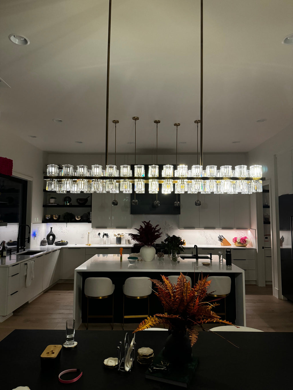 Arcachon Crystal Rectangular Chandelier48" 54" 72"