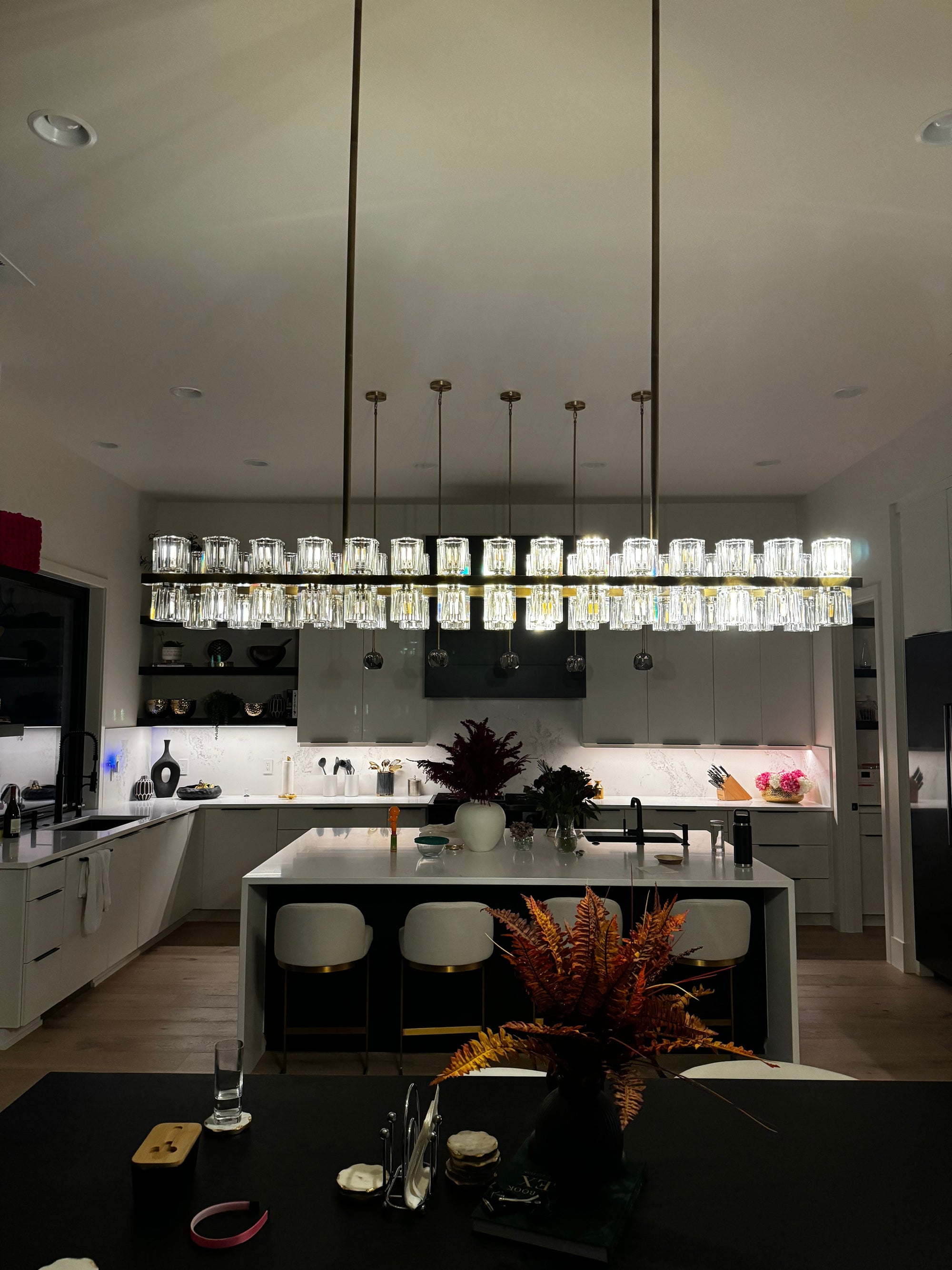 Arcachon Crystal Rectangular Chandelier48" 54" 72"