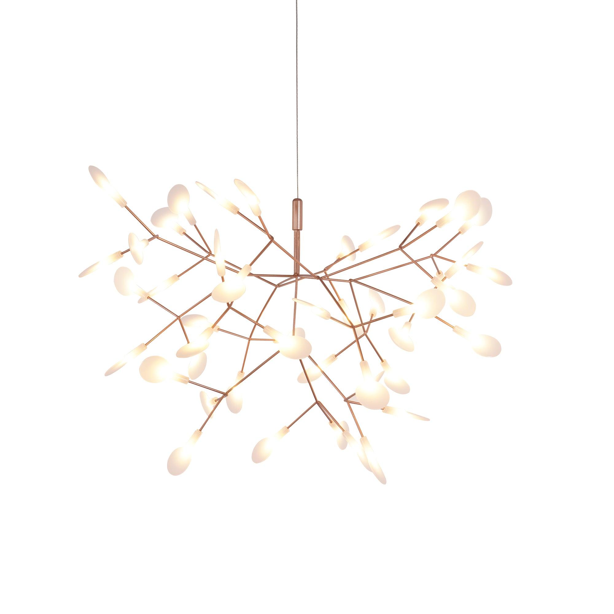 Ceramic Rose Firefly LED Chandelier