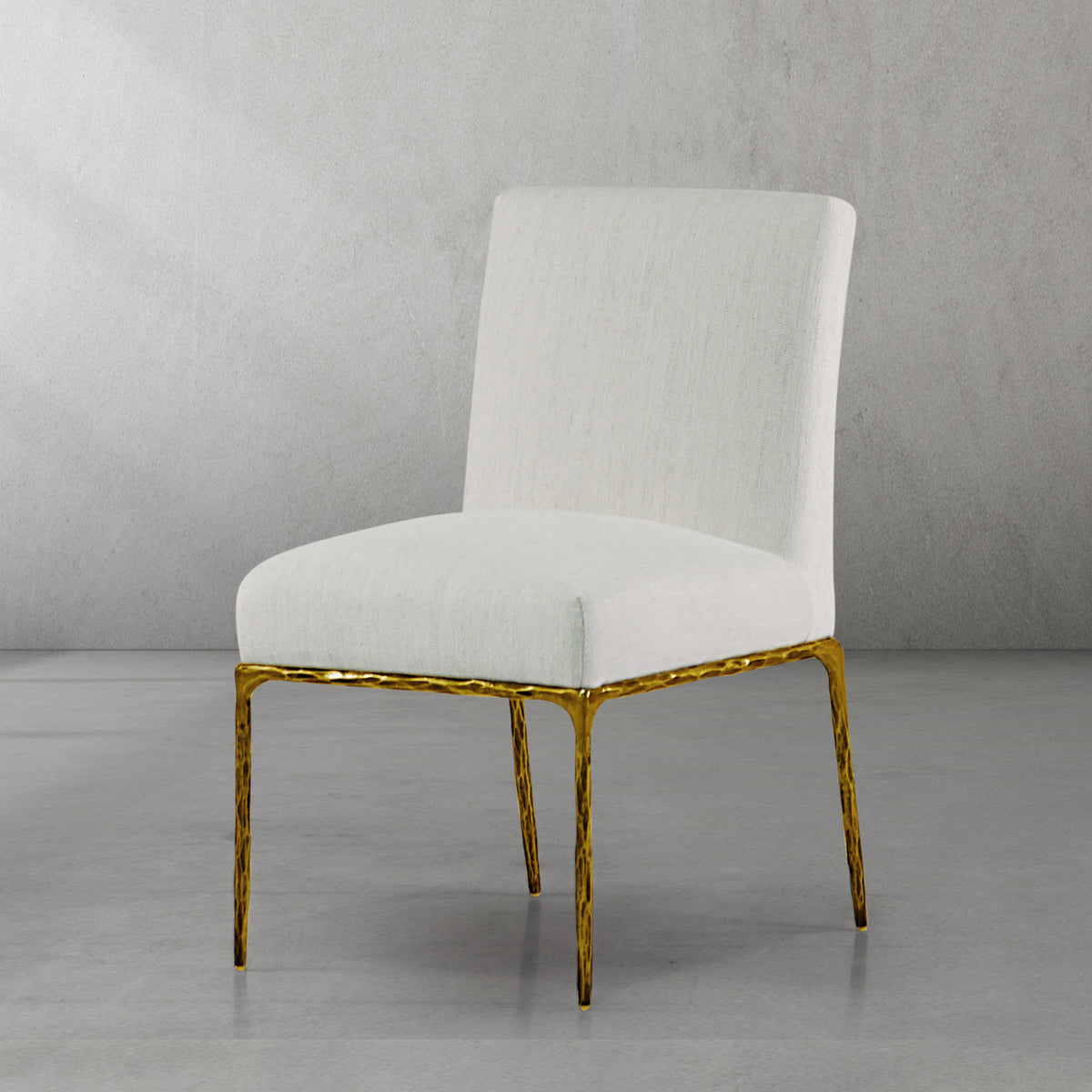 THADDEUS MINIMALIST FABRIC DINING CHAIR