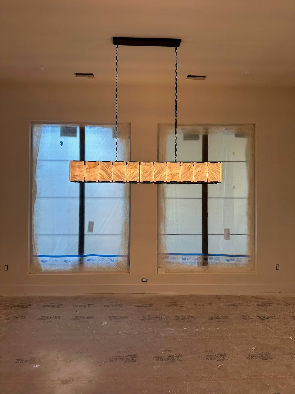 Harlow Calcite Round Chandelier 31"
