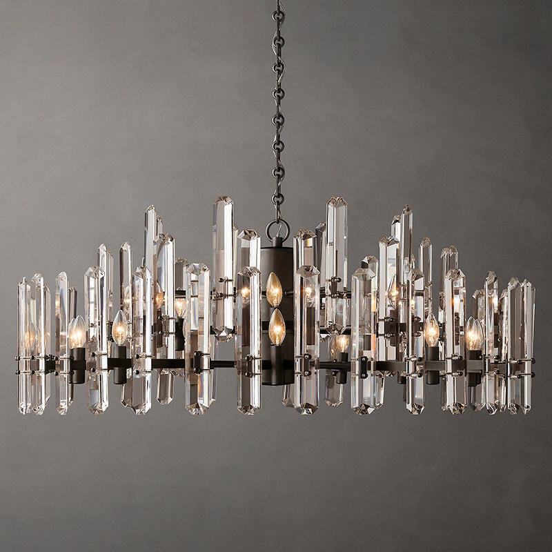 Bonnington Crystal Round Chandelier 37"