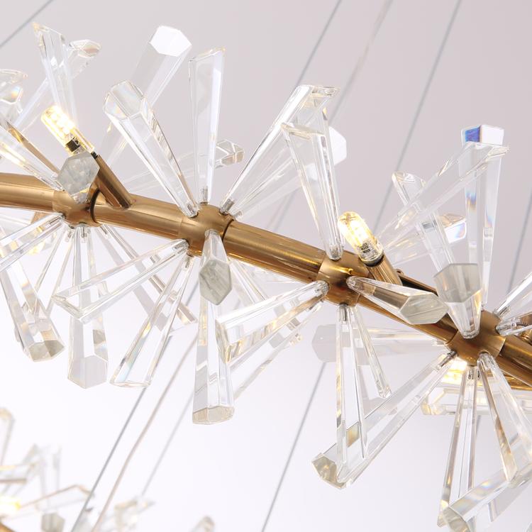 Kylia 2 Tier Ring Crystal Chandelier 72”