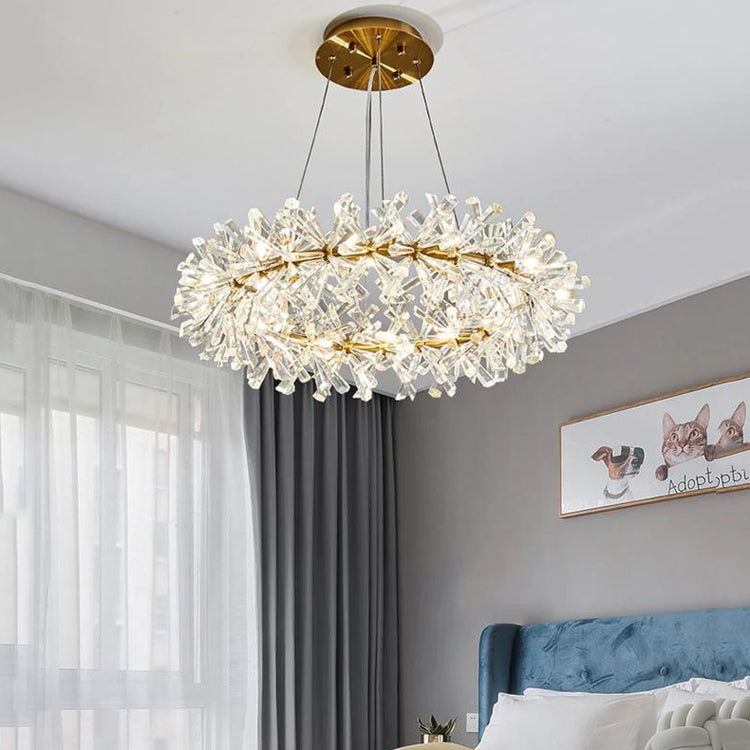 Kylia 2 Tier Ring Crystal Chandelier 60”