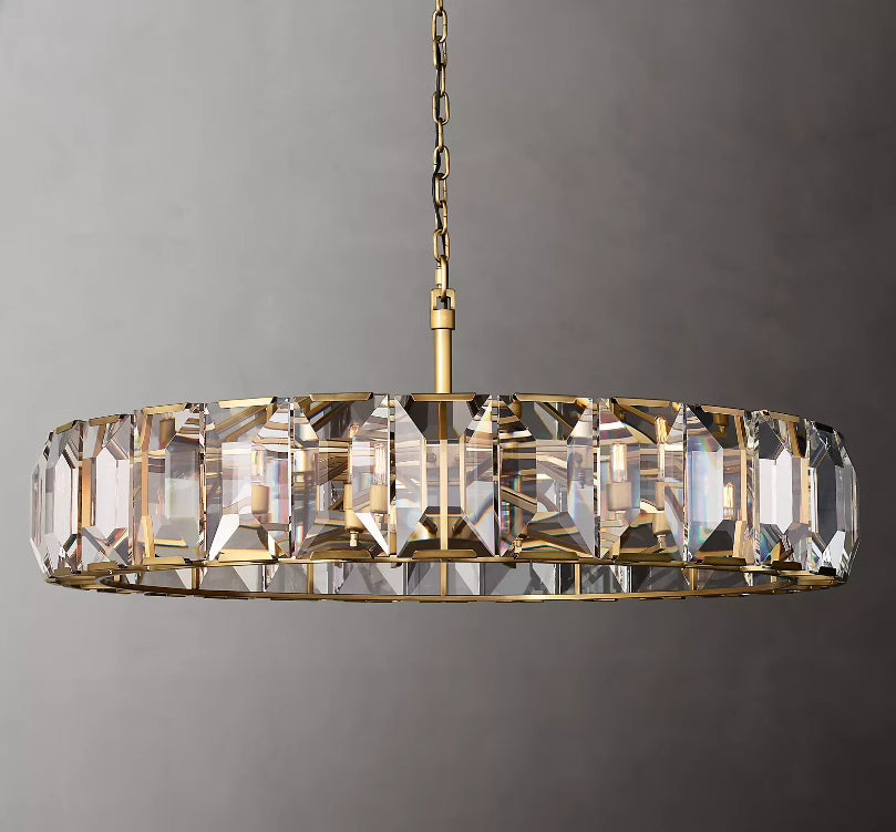 Harlow Multicurve Crystal Round Chandelier