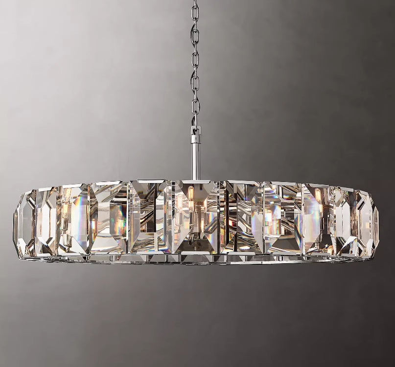 （sample order）Harlow Multicurve Crystal Round Chandelier