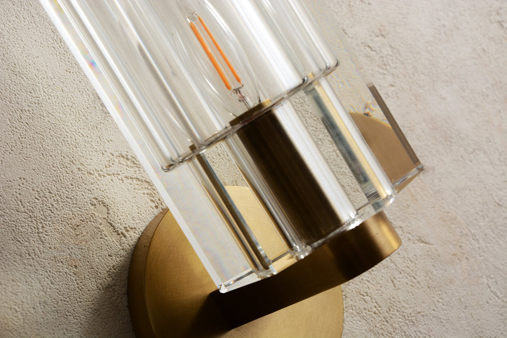 Arcachon Crystal Wall Sconce  9"H