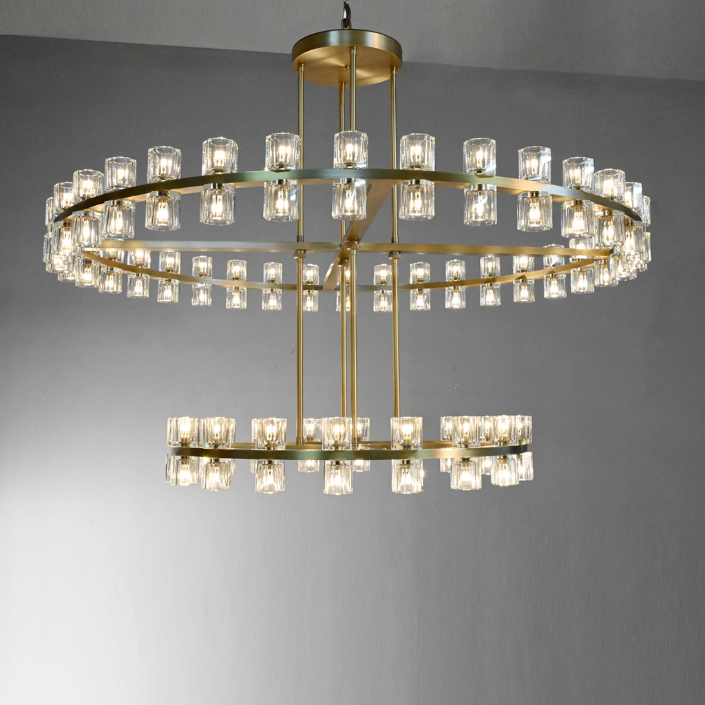 Arcachon Crystal 2-Tier Round Chandelier 60“