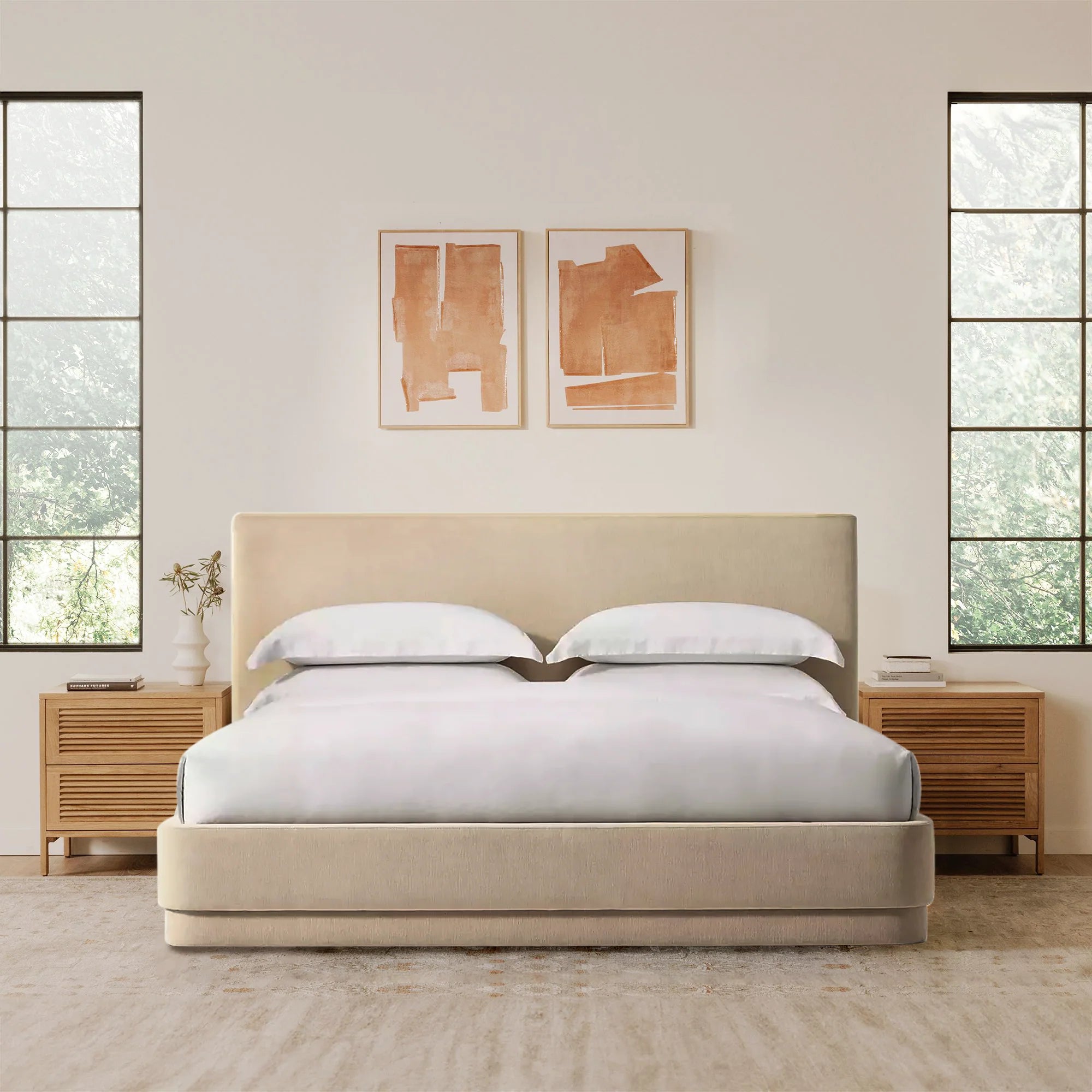Mulholland Performance Velvet Bed Frame