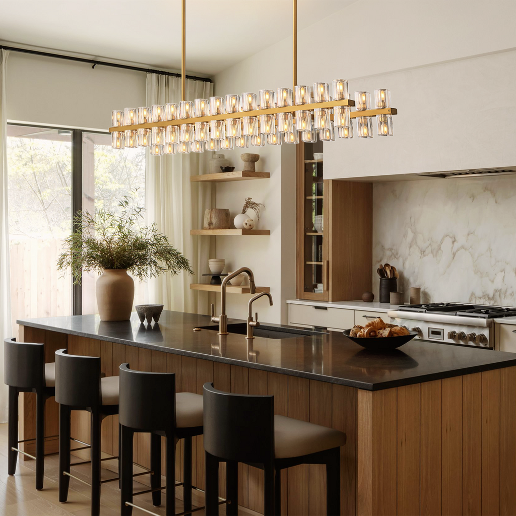 Arcachon Crystal Rectangular Chandelier48" 54" 72"