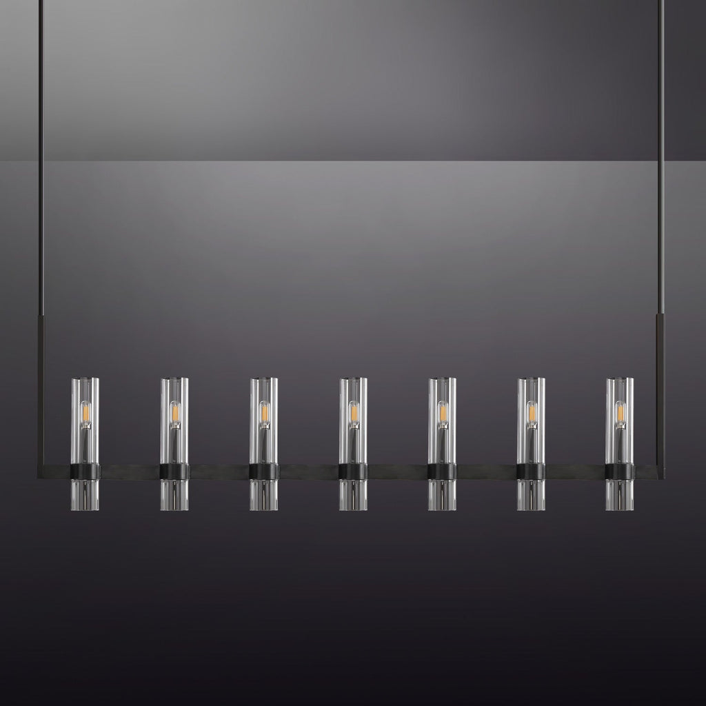 Ravelle Glass Linear Chandelier 50"(customized)