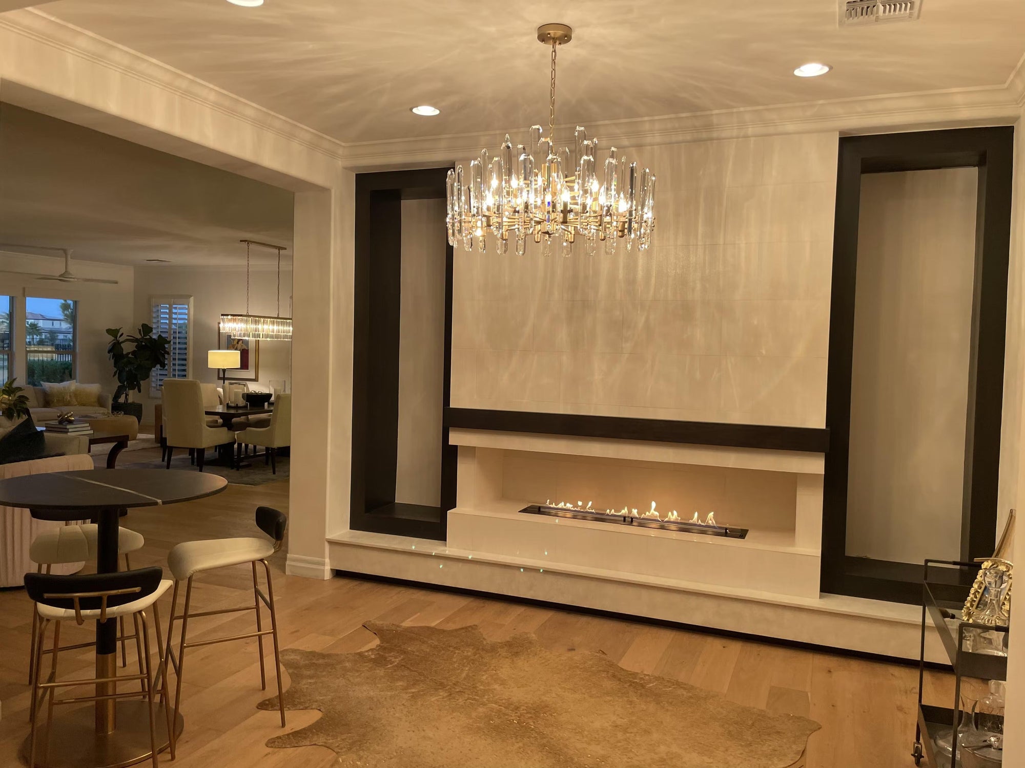 Bonnington Crystal Round Chandelier 54"(customize）