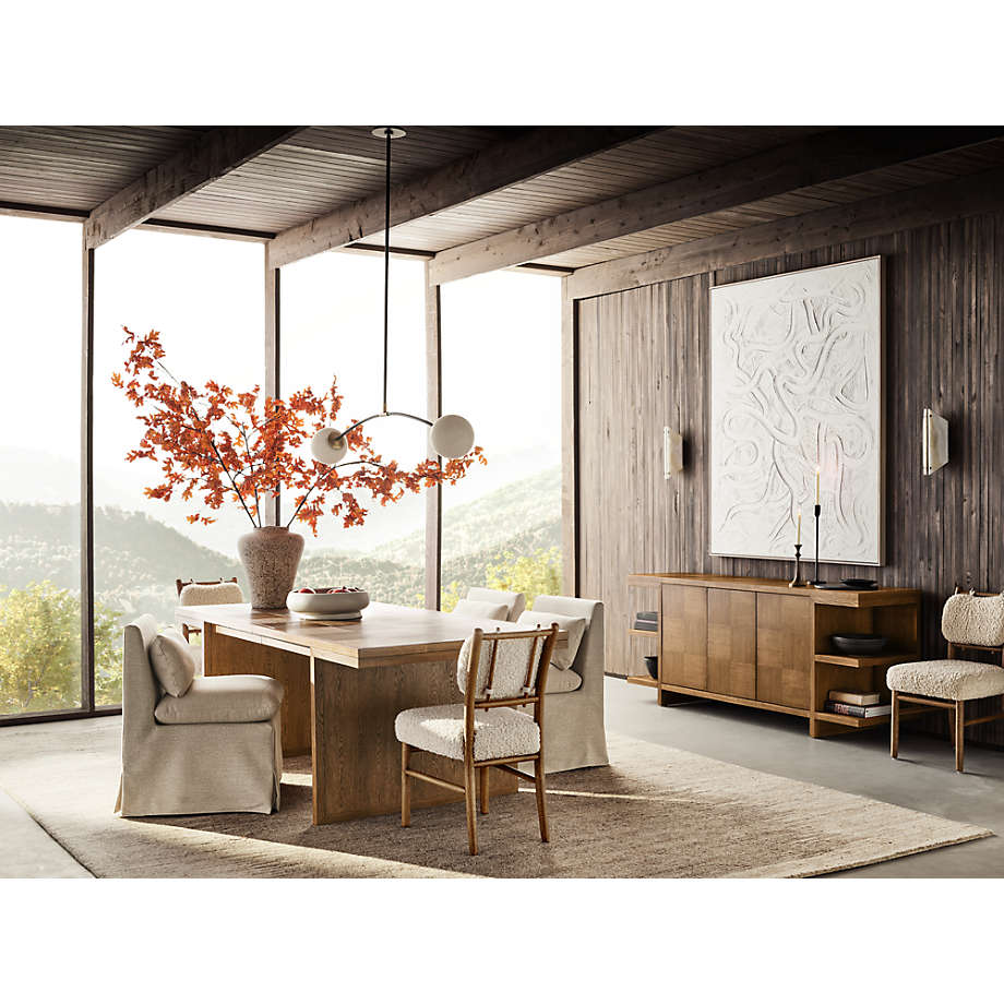 Belmar Ivory Upholstered Dining Arm Chair