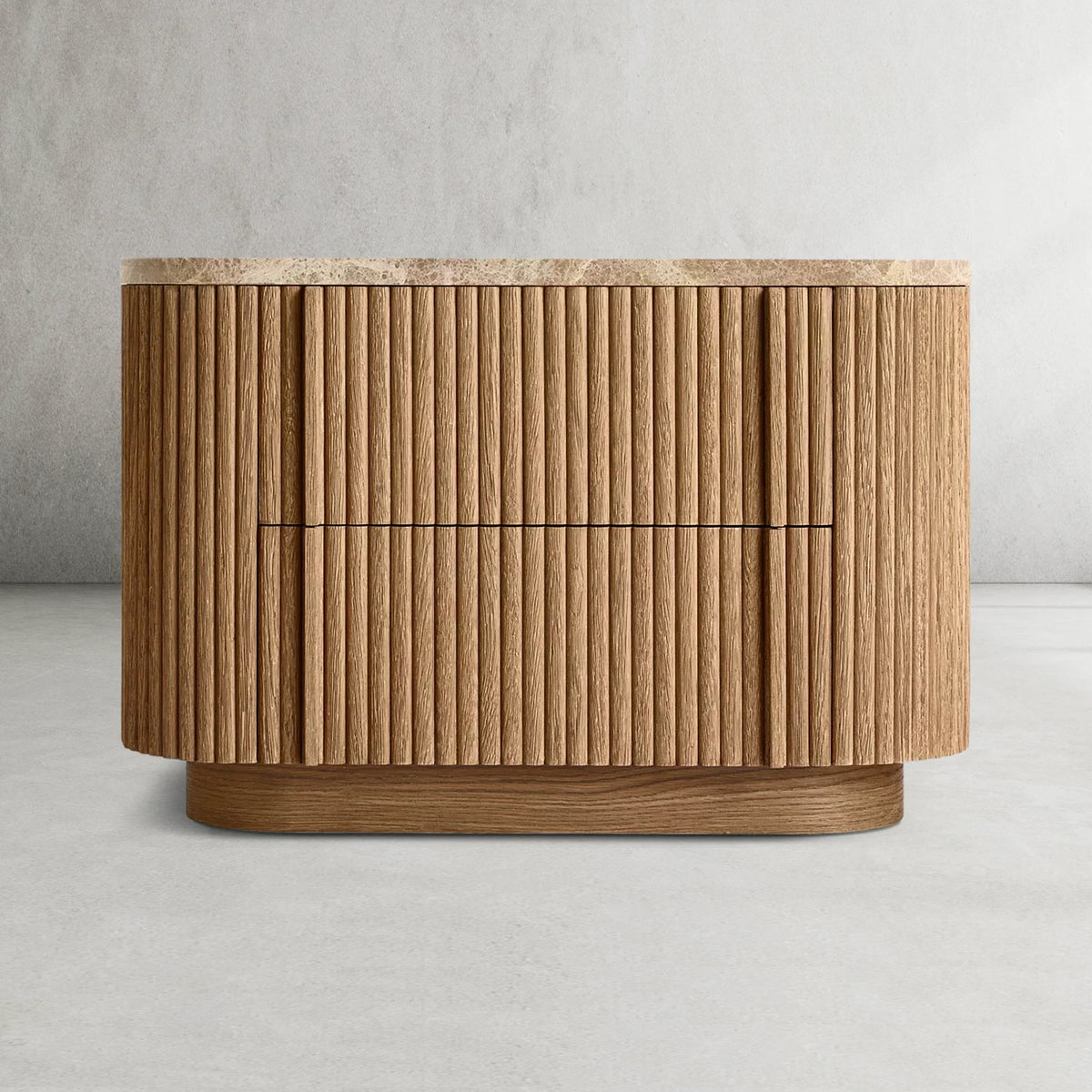 Mulholland Stone Closed Nightstand