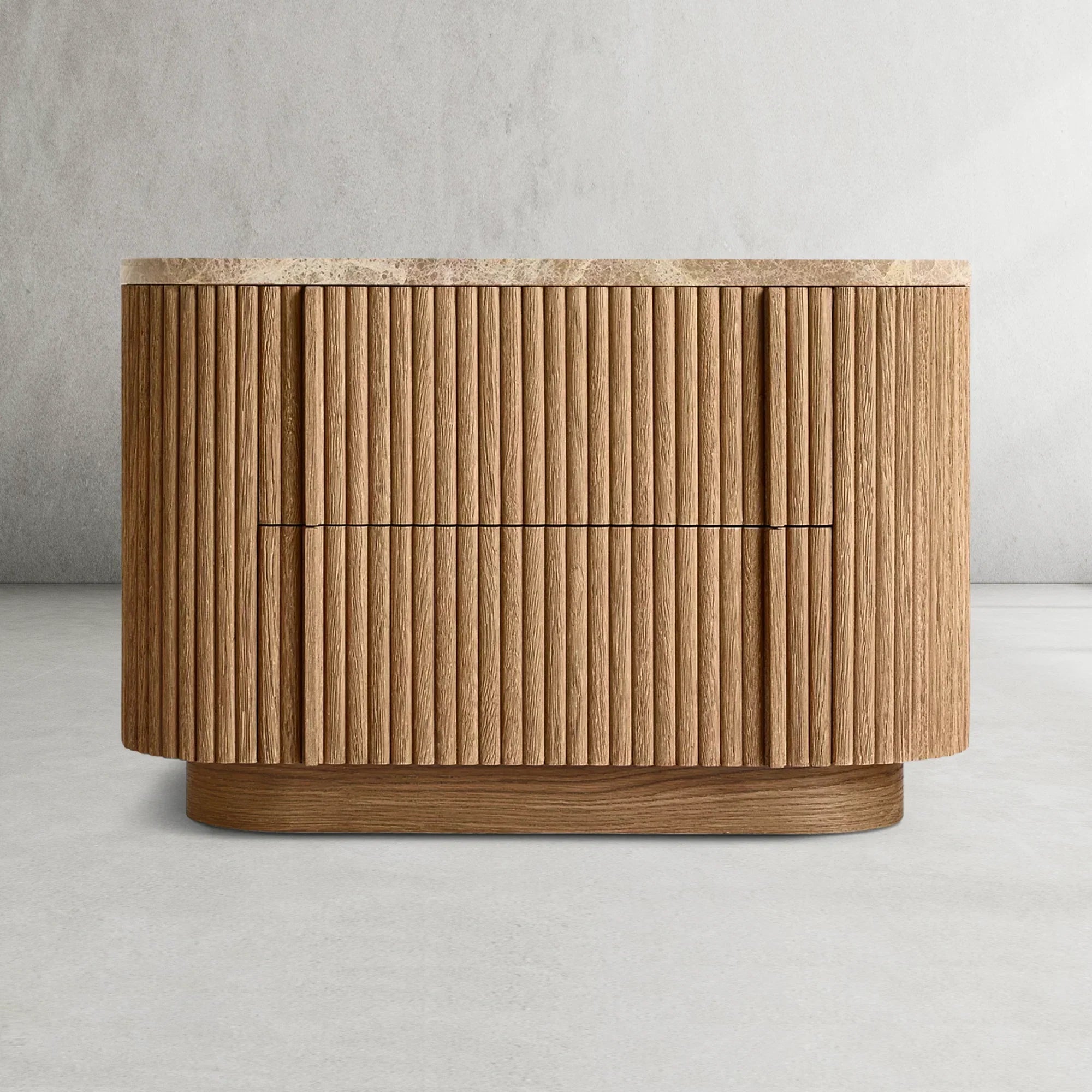 Mulholland Stone Closed Nightstand