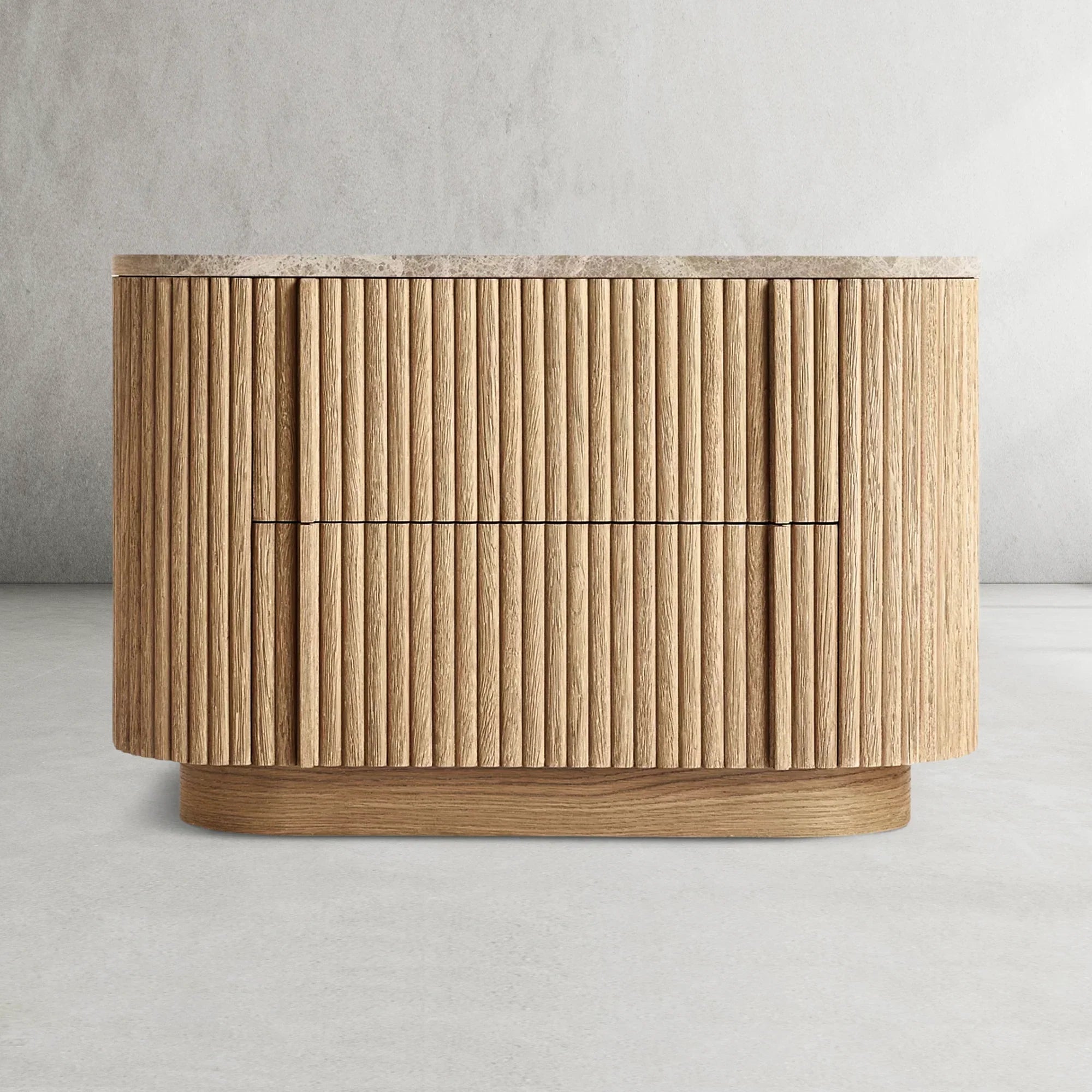 Mulholland Stone Closed Nightstand