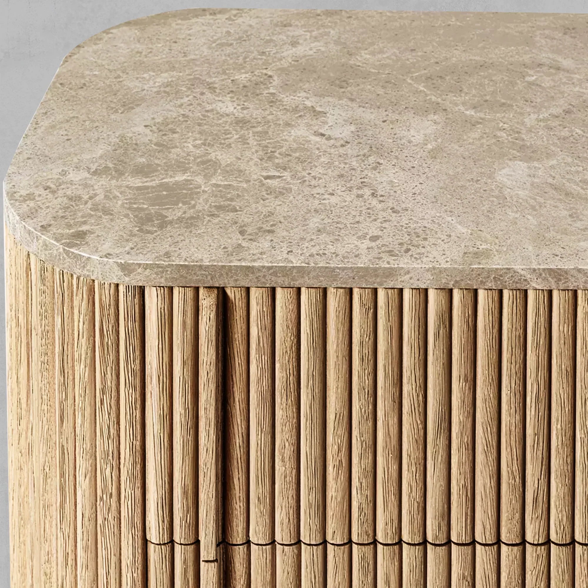 Mulholland Stone Closed Nightstand