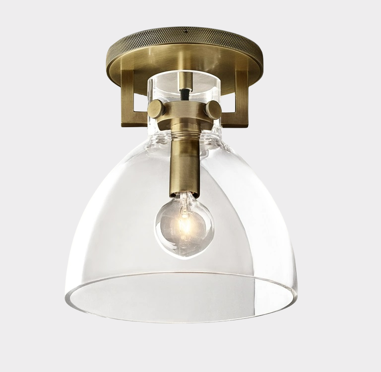 Machinist Glass Flushmount 8“