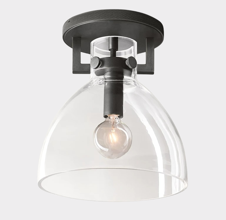 Machinist Glass Flushmount 8“