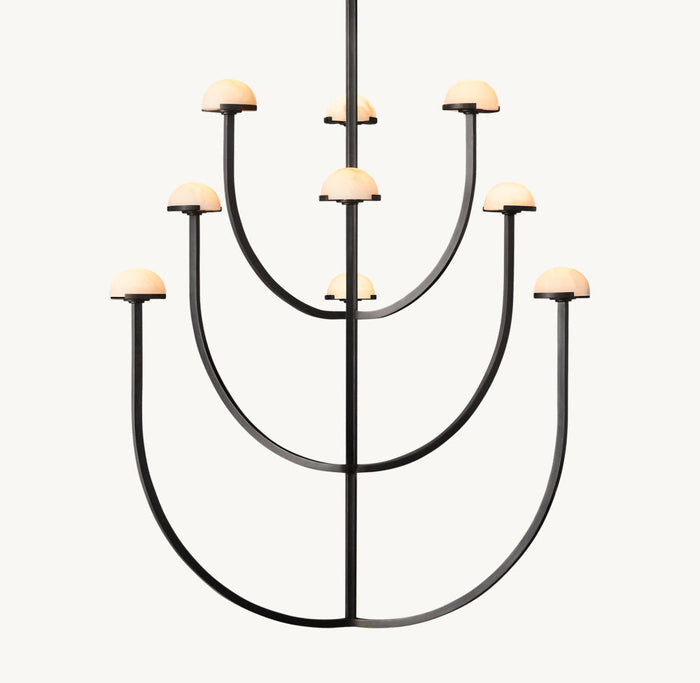 PEDRA ROUND CHANDELIER 40"