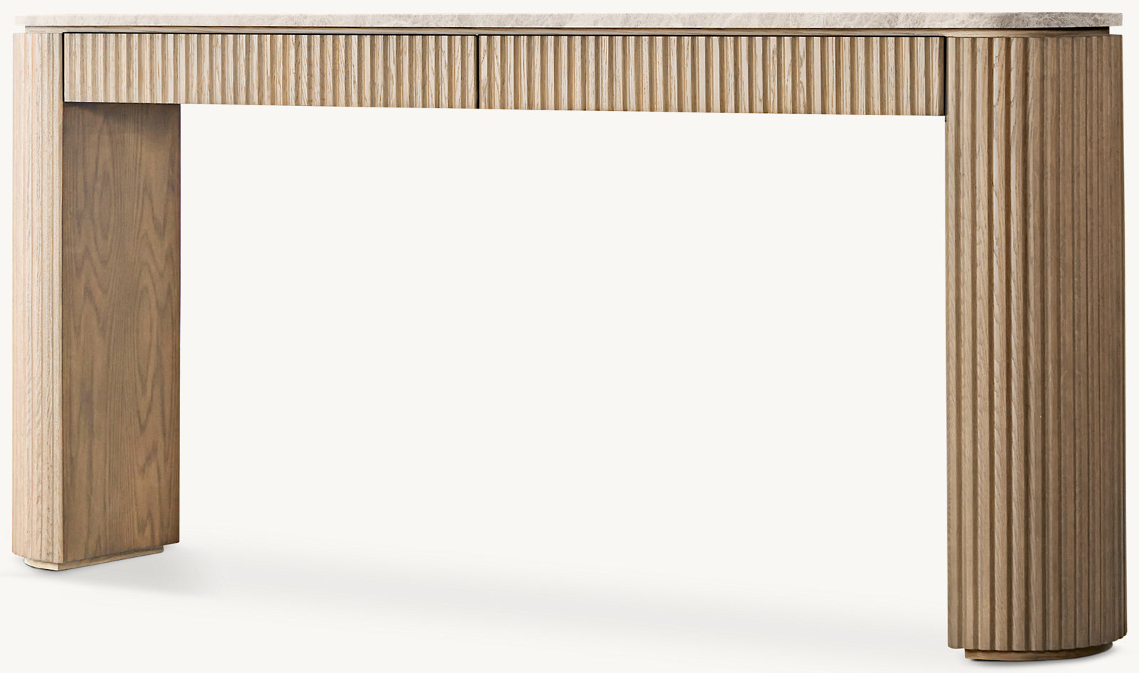 Byron Emperador Console Table with Drawers